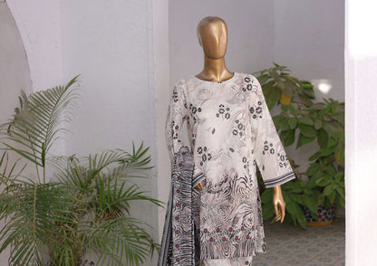 RAYA EXCLUSIVE MID SUMMER EMBROIDERED SLUB COTTON