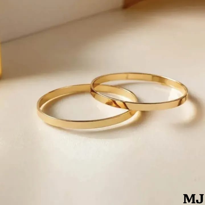 GOLD PLATED 2 PIECE BANGLES SET