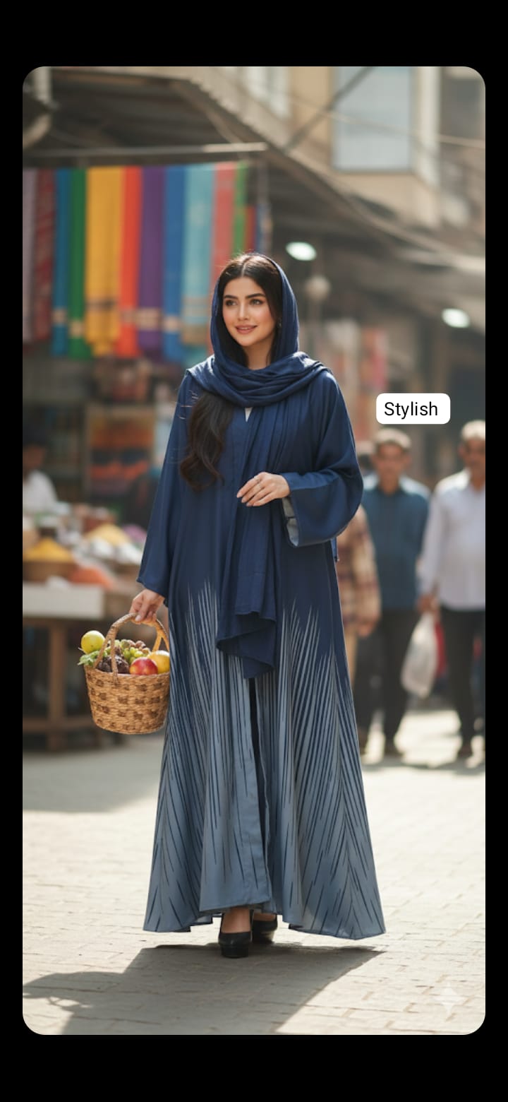 Front open abaya