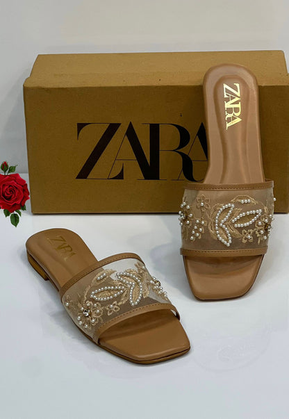 Zara embroidery slipper
