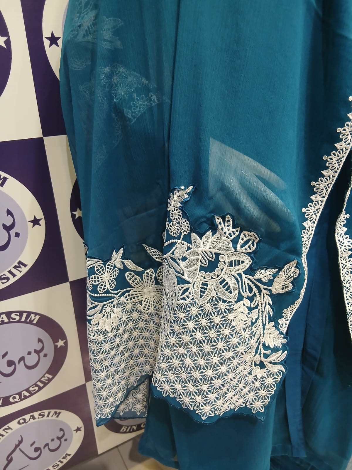 AZURE CHIFFON EMBROIDERED COLLECTION