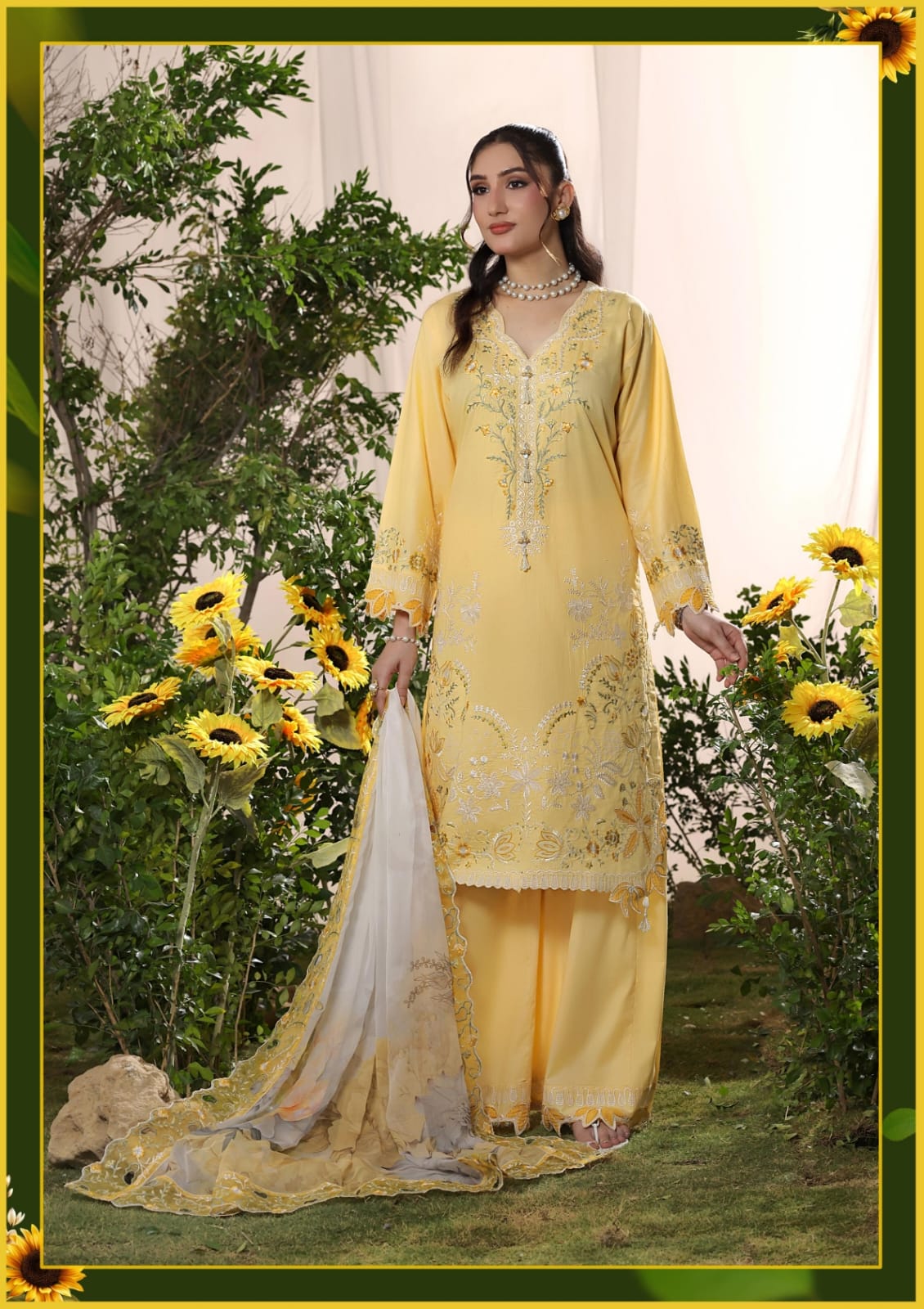 IRHA  GUZEL  Luxury Cotton 3 Pc Stitched Collection