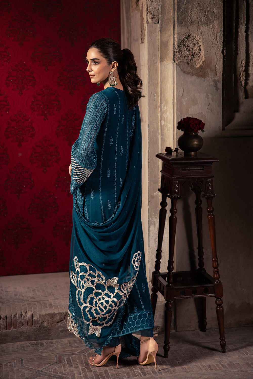 Azure Chiffon Embroidered  Collection