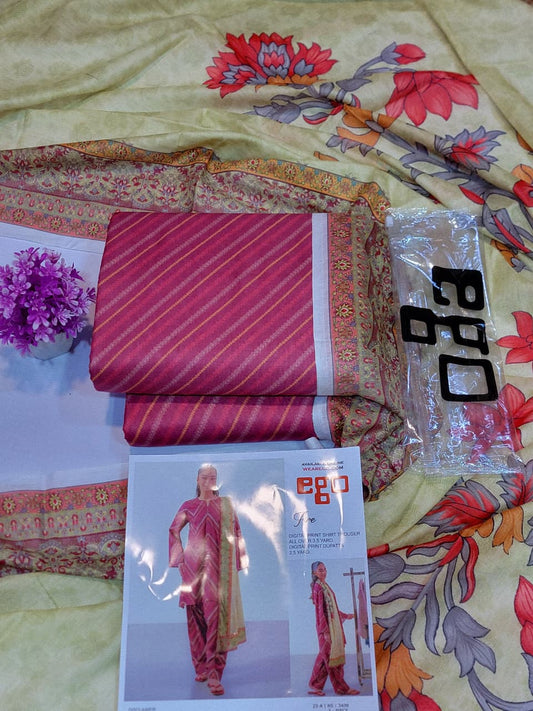 Mix Brand 3 Pcs Lawn Printed Suit