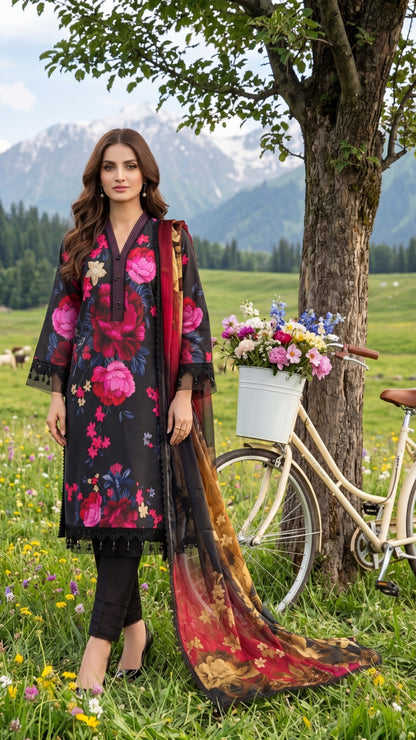 COLORS DIGITAL PRINTED LAWN CHIFFON DUPATTA EDITION