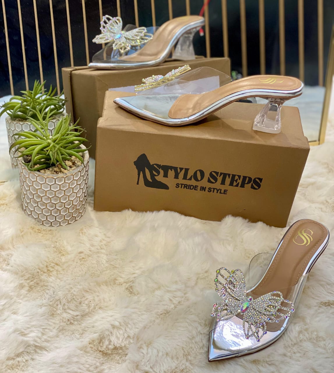 Prism Wings Transparent Heels