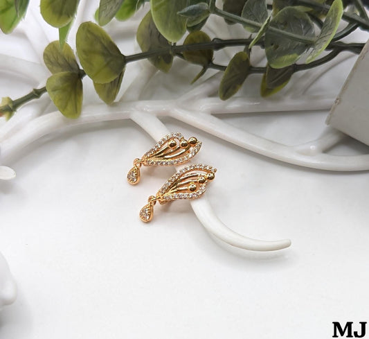 GOLD PLATED MICRO ZIRCON EARRINGS