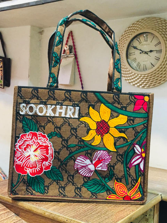 Sookhri brand with full Embroidery tod bag