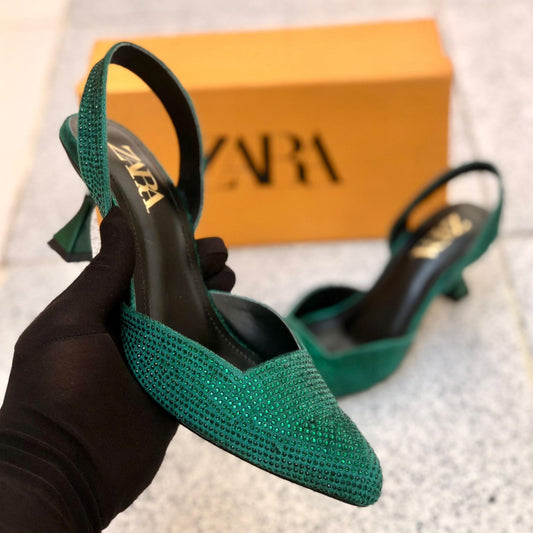 ZARA Stone Heels