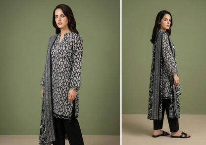 BLACK & WHITE DIGITAL PRINED LAWN COLLECTION 2026