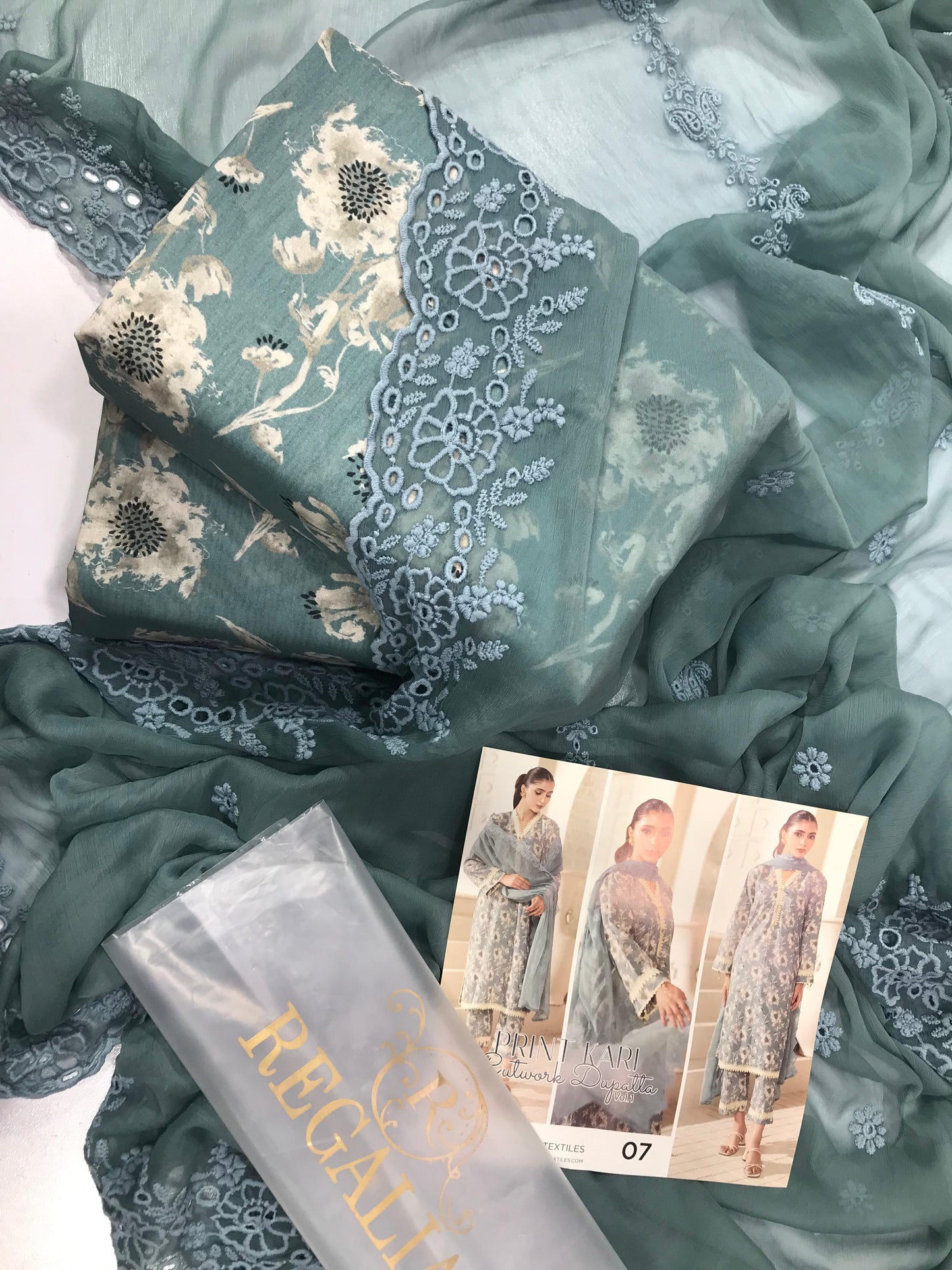 PRINTKARI Digital Printed With Chiffon Cutwork Dupatta Collection 2026