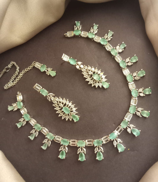 Indian Ad Zarkoon Party Wear Set with Teeka