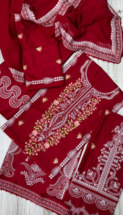 Zaib Luxury Lawn Embroidered Collection