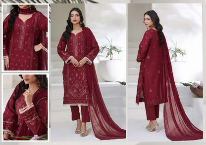 T.PARISHAY Embroidered 3 Piece Lawn EID Collection