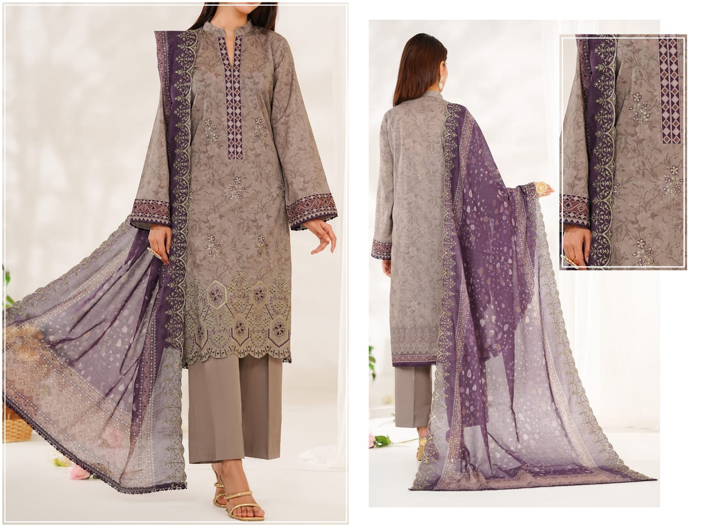VS ZYNAH EMBROIDED CHIKANKARI COLLECTION