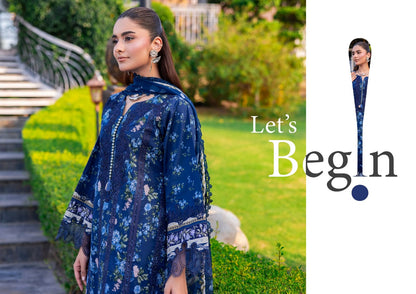 ESHAISHA PRINTED LAWN EMBROIDERED COLLECTION VOL-3