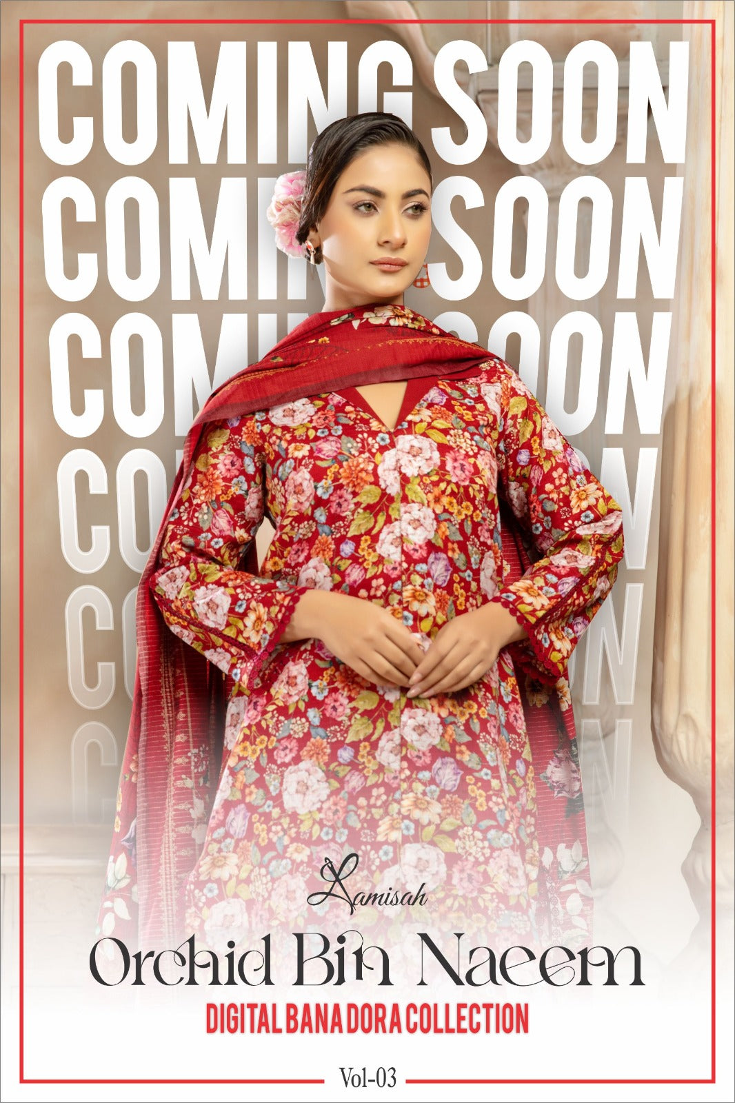 Orchid BiN Naeem Bana Dora Luxury Lawn