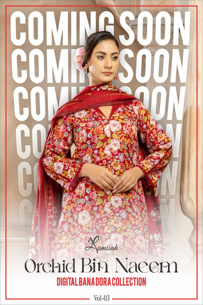 Orchid BiN Naeem Bana Dora Luxury Lawn