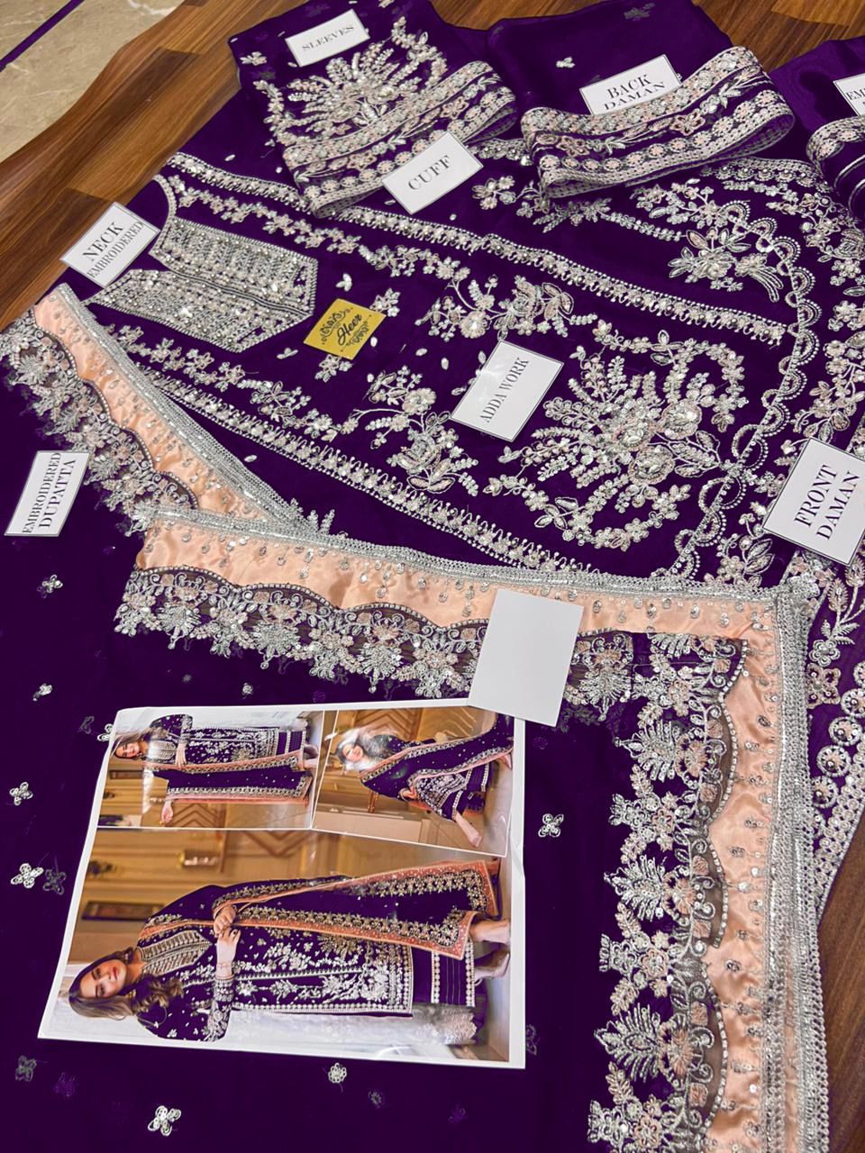 Aneela's Embroidered Chiffon Wedding Collection