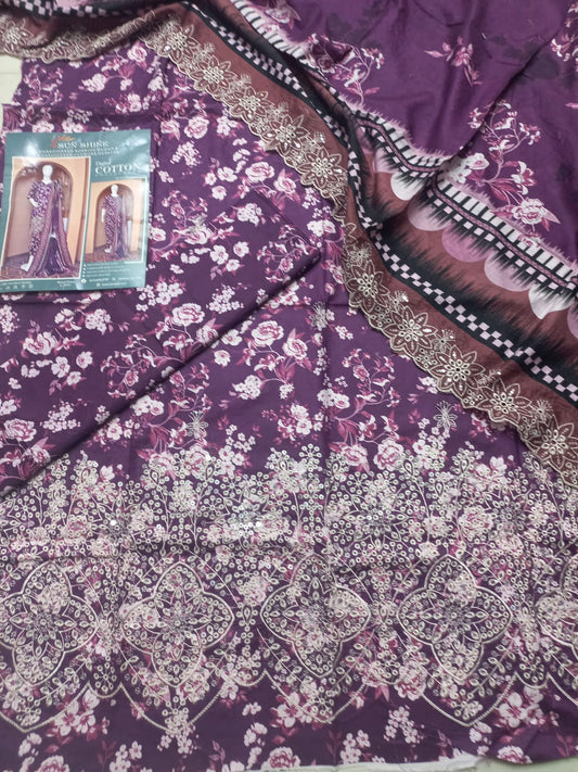 Sun Shine Lawn Embroidery