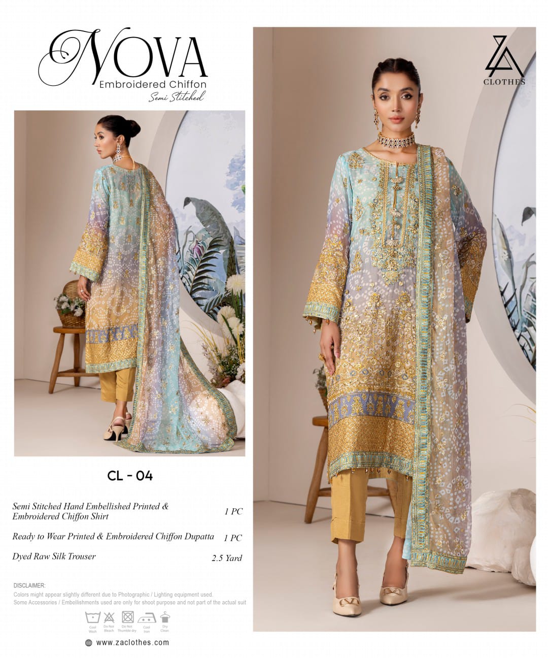 NOVA Embroidered Chiffon