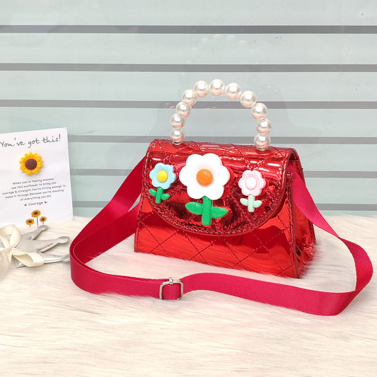 Disney Shinny Flowers Small Bags For Girls