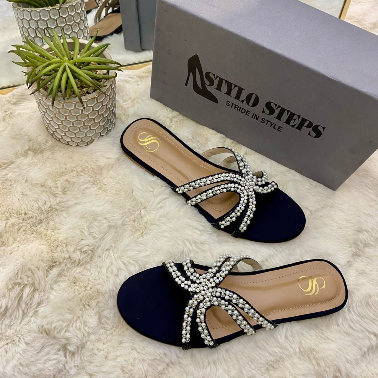 Pearl Elegance Flats