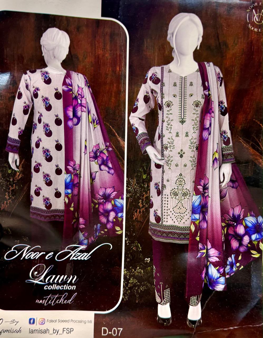 Noor e Azal Lawn 2026 Collection