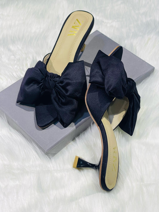 ZARA DOUBLE BOW HEELS