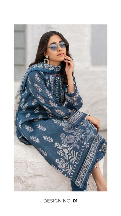 Colors Digital Printed Lawn
