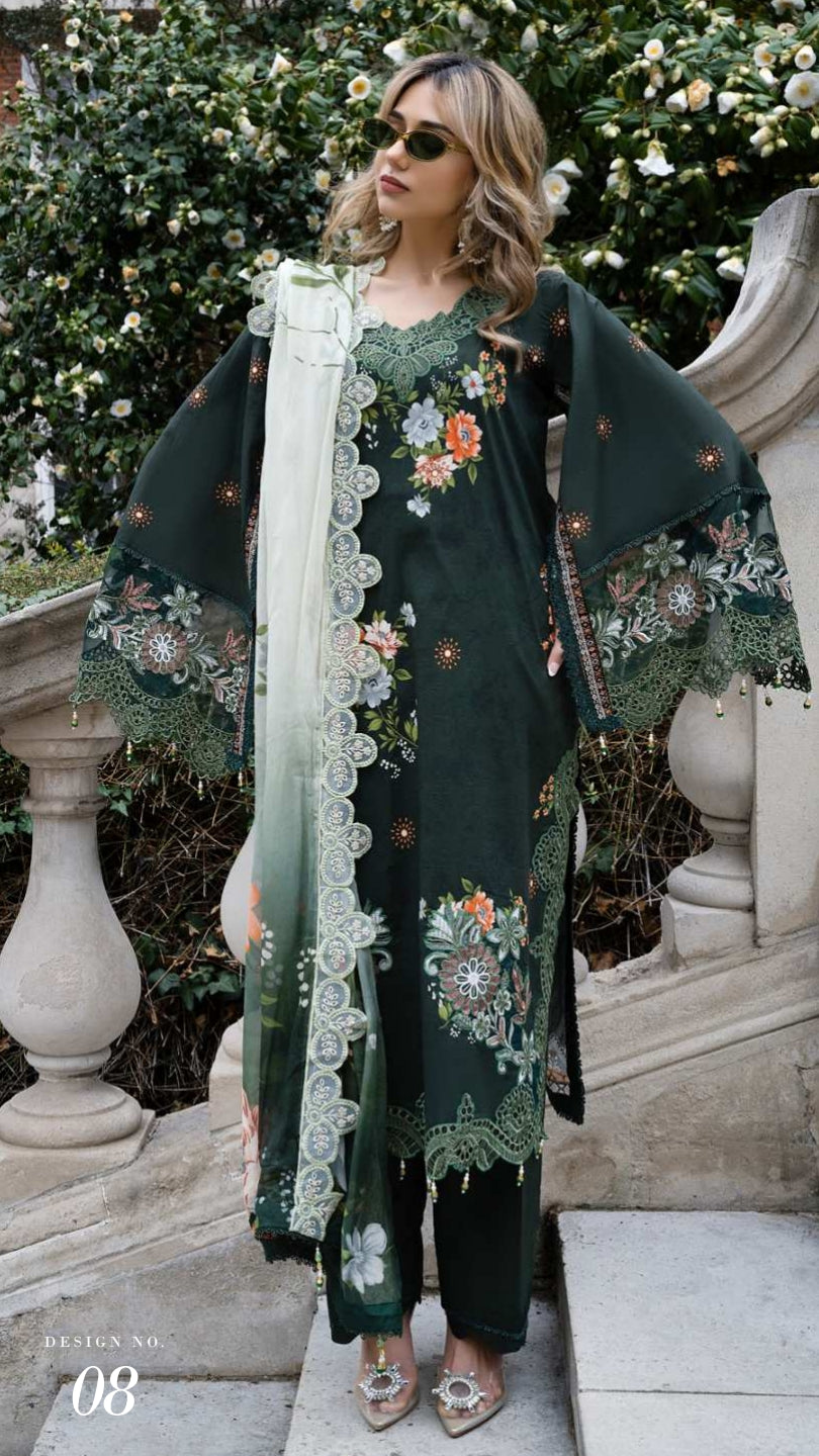 ALZOHAIB SUNSHINE BLOOM England Stories Embroidered Lawn
