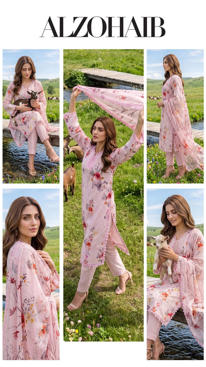 COLORS DIGITAL PRINTED LAWN CHIFFON DUPATTA EDITION