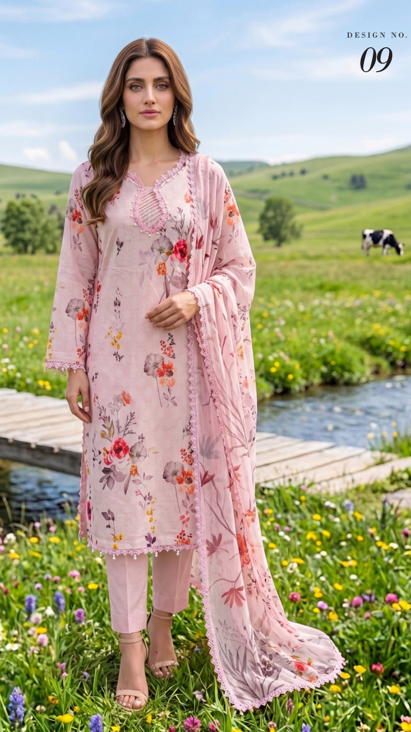 COLORS DIGITAL PRINTED LAWN CHIFFON DUPATTA EDITION