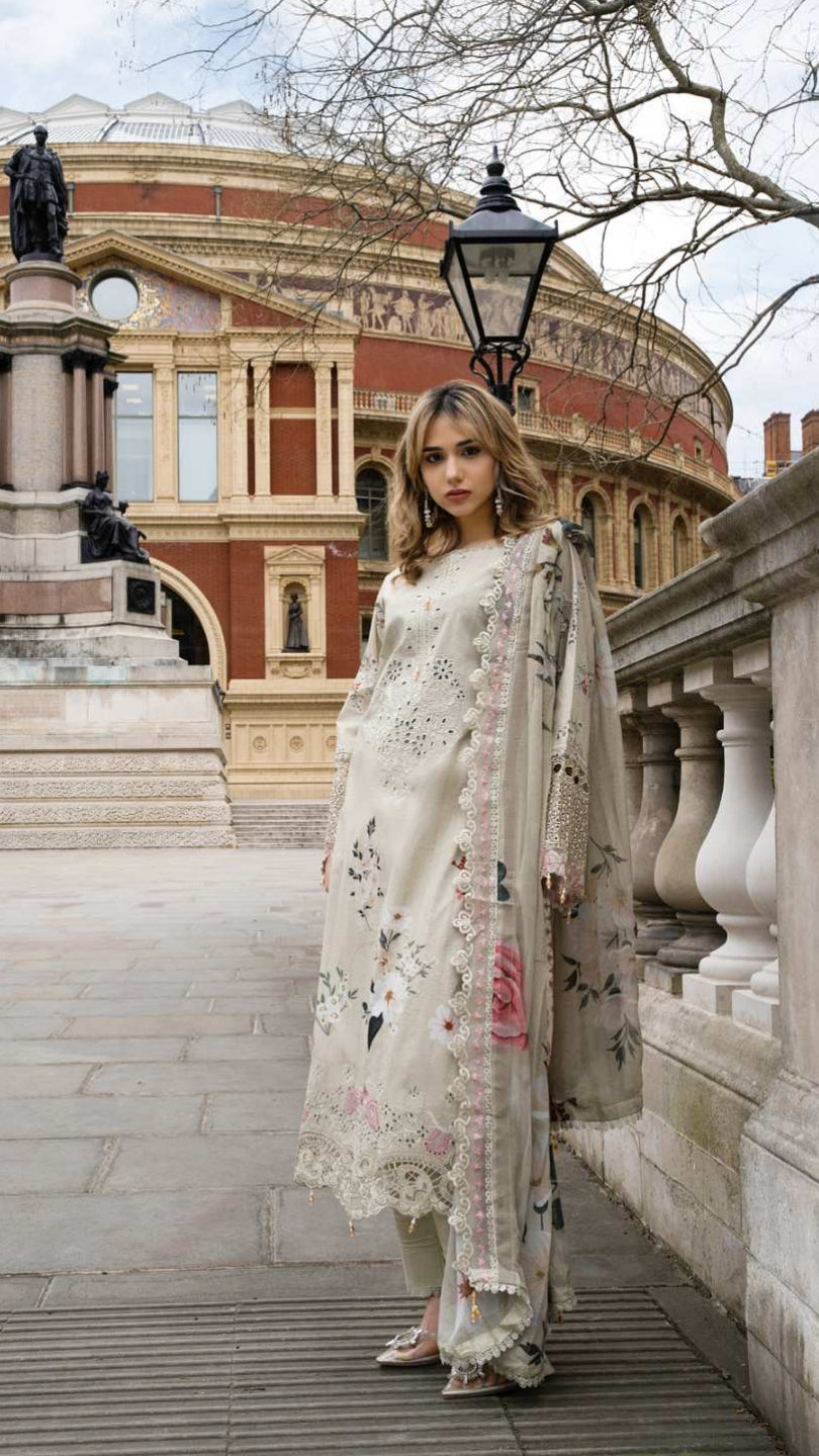 ALZOHAIB SUNSHINE BLOOM England Stories Embroidered Lawn