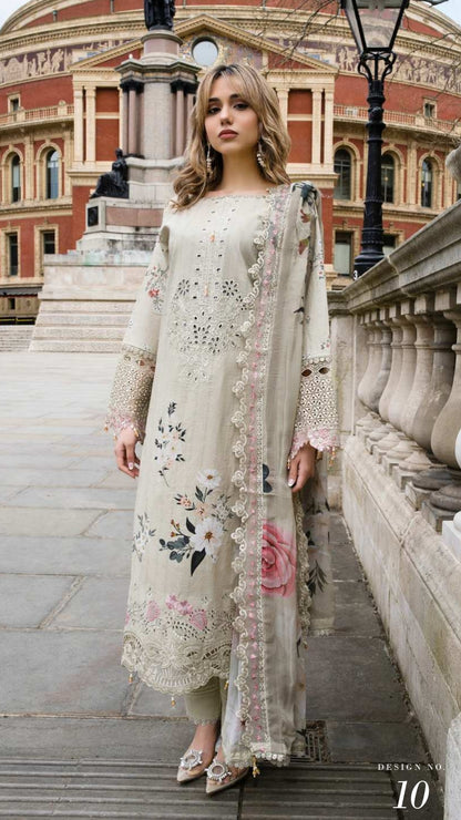 ALZOHAIB SUNSHINE BLOOM England Stories Embroidered Lawn