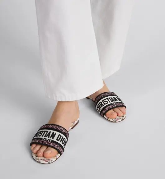 Christan Dior Embroidery Flats