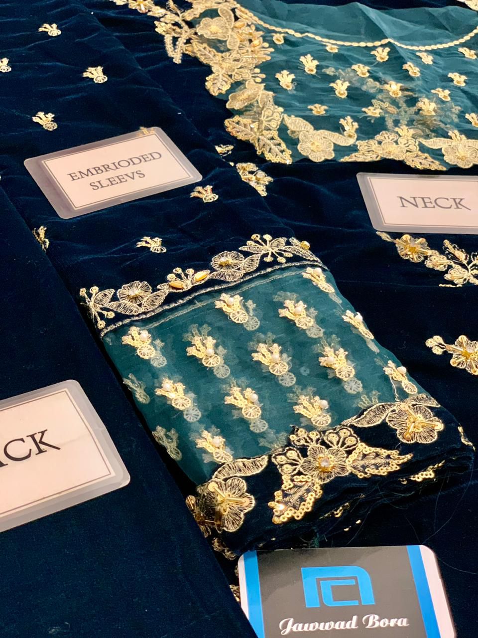 AFROZEH Velvet Embroidered Winter Collection