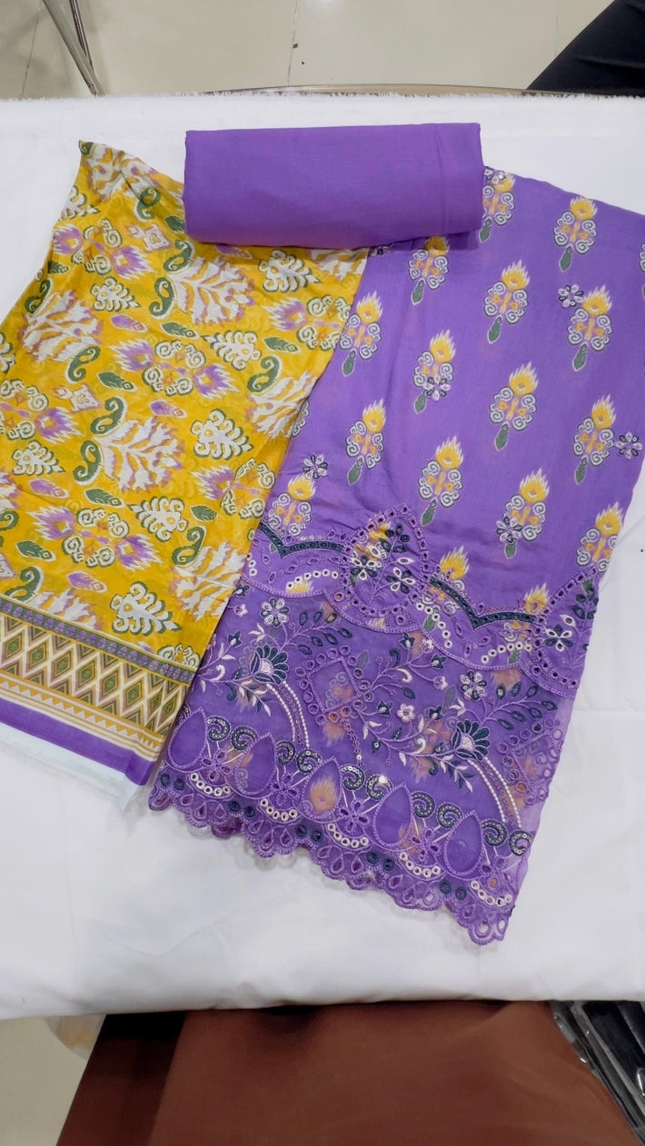 ZESH PREMIUM 3 PIECE Embroidered Eid Exclusive Lawn