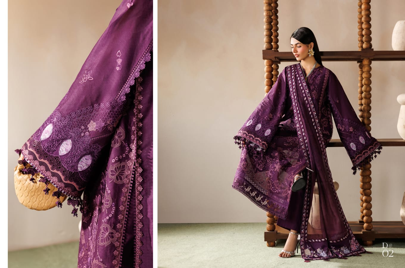 BAROQUE Embroidered LAWN 26 Eid Collection