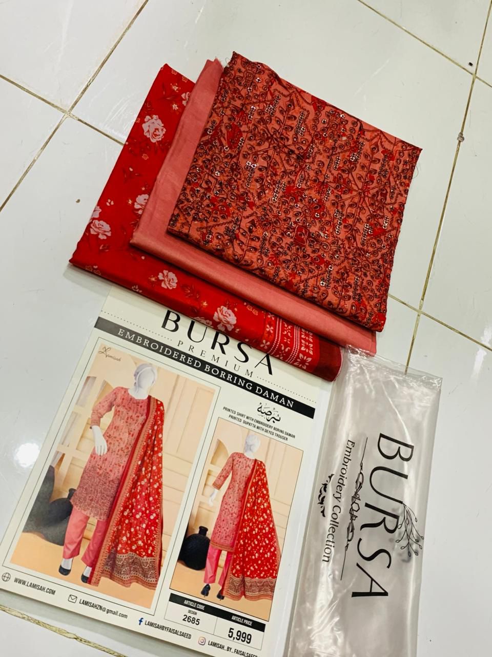 BURSA Daman Embroidered Collection