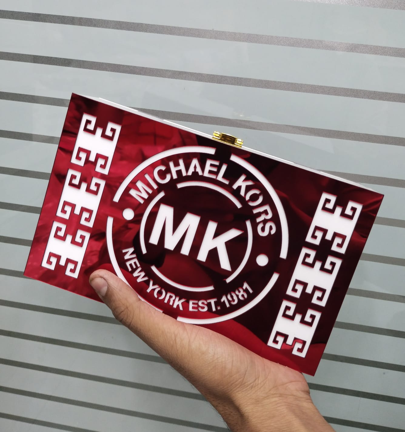 MK ACRALIC CROSSBODY