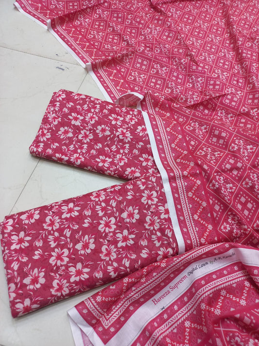 Bareeze Lawn 3 Pcs Printed