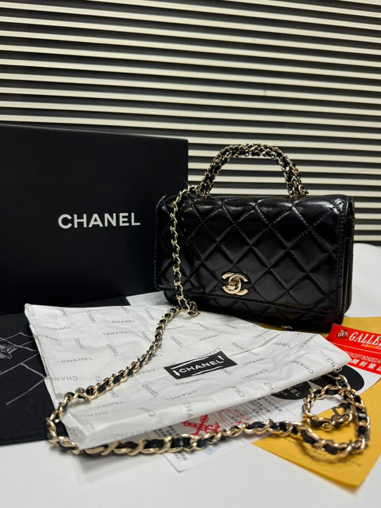 Chanel Top Handle Flap Bag