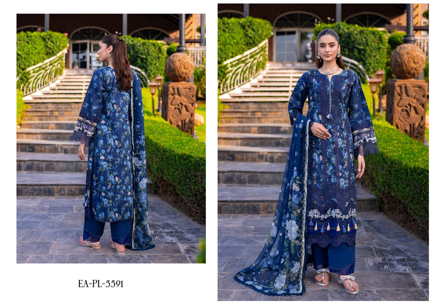 ESHAISHA PRINTED LAWN EMBROIDERED COLLECTION VOL-3