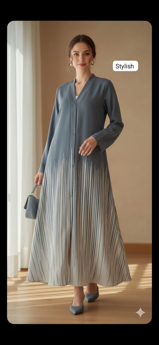 Front open abaya