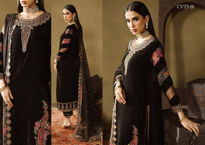 Charizma Signora Velvet Embroidered