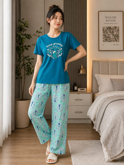 Printed Night Suit