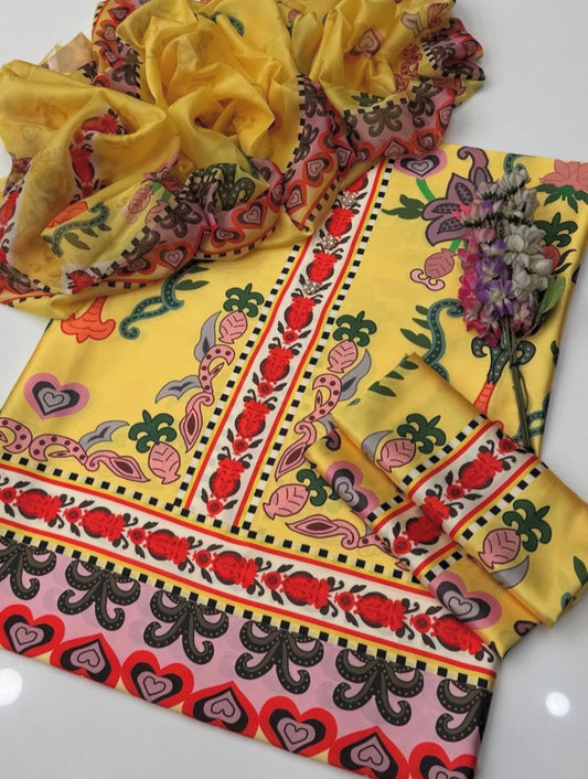 Floral Digital Printed