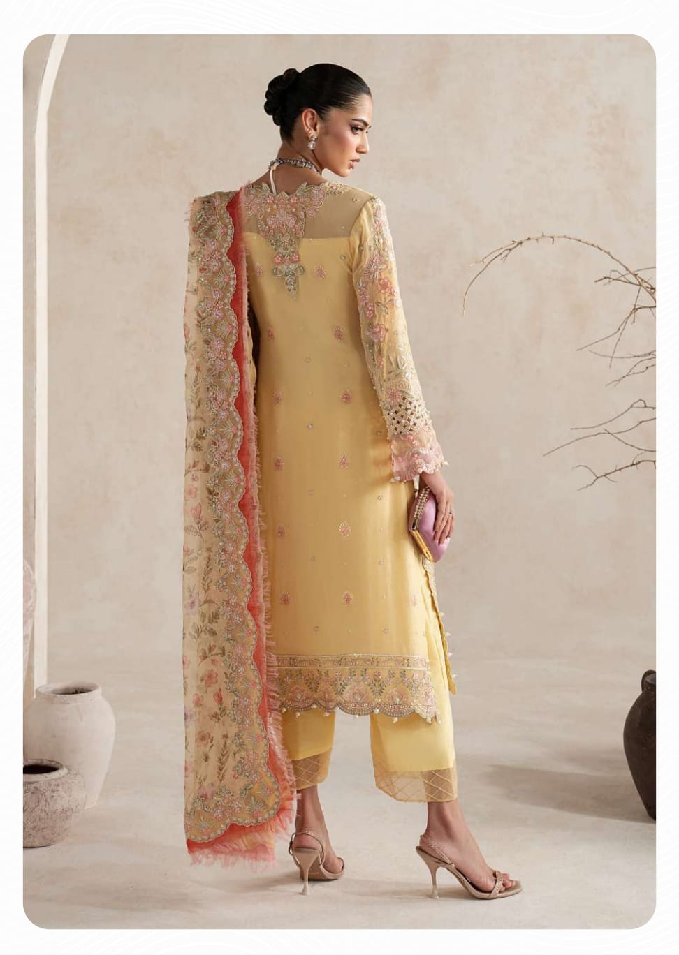 Gulaal Unstitched Embroidered Chiffon