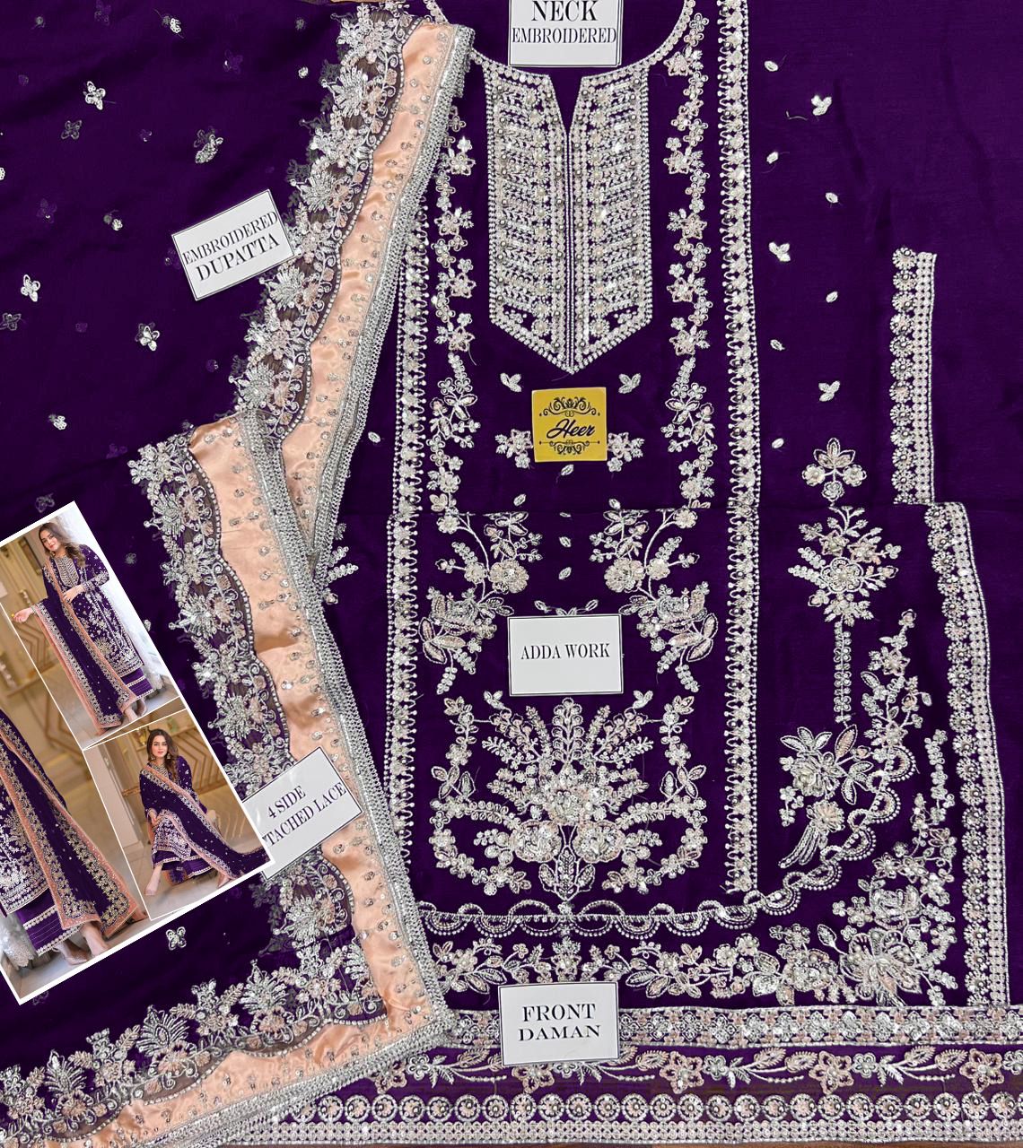 Aneela's Embroidered Chiffon Wedding Collection